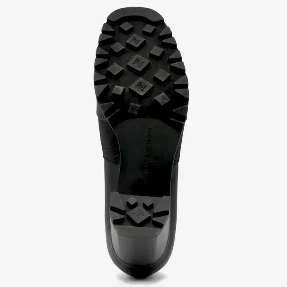 NWT ADRIENNE VITTADINI Brandi Gorgeous Black Block 3” Heel Loafers Comfy Shoes